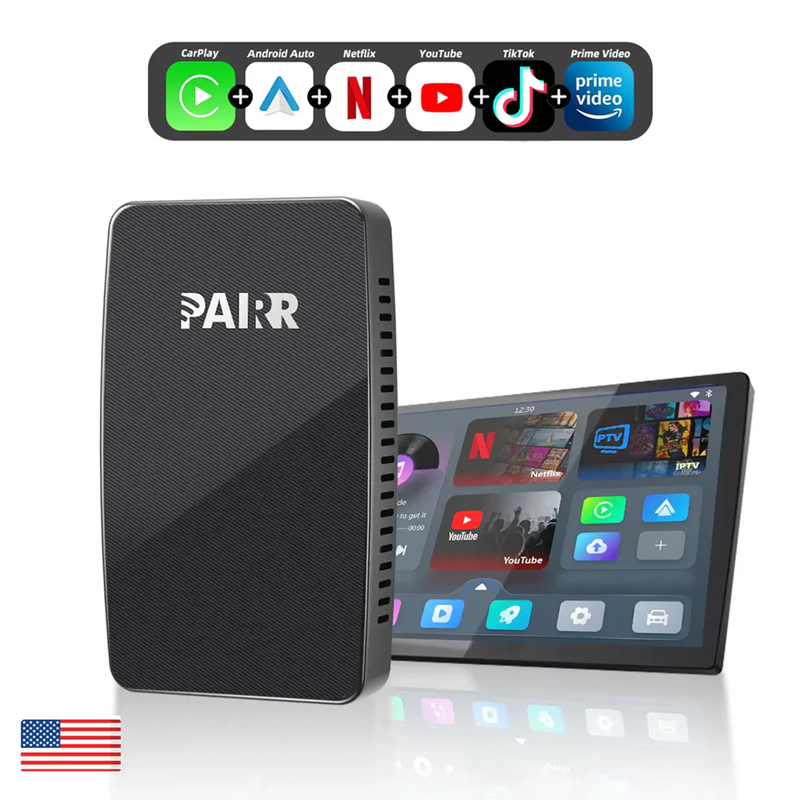 2025 NEW Upgrade Pairr Max Pro-Netflix /YouTube/ IPTV/TikTok Wireless CarPlay/ Android Auto Car Box