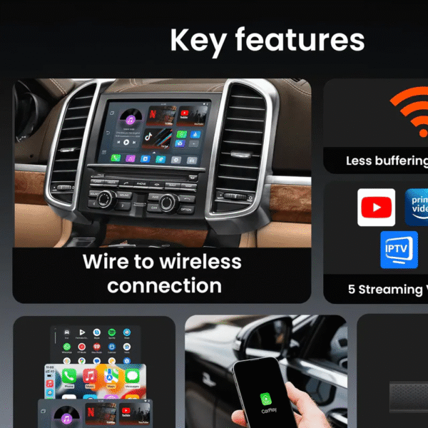 2025 NEW Upgrade Pairr Max Pro-Netflix /YouTube/ IPTV/TikTok Wireless CarPlay/ Android Auto Car Box