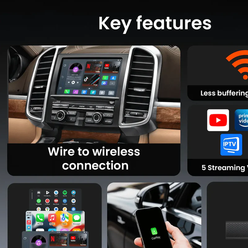 2025 NEW Upgrade Pairr Max Pro-Netflix /YouTube/ IPTV/TikTok Wireless CarPlay/ Android Auto Car Box
