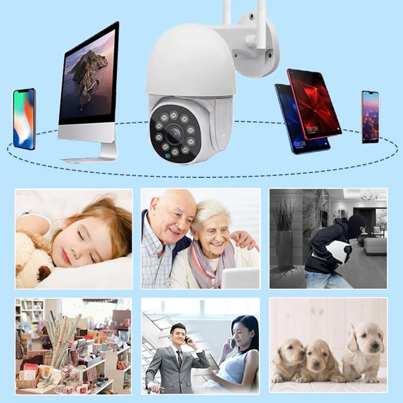 Smart wireless monitoring camera kit
